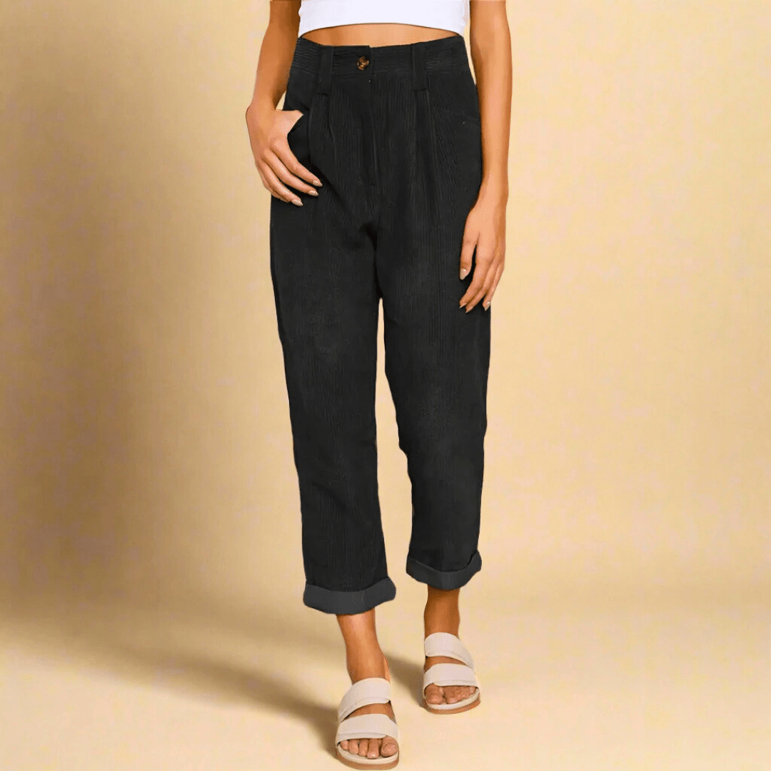 Amara Cord Pants - Soliqlo