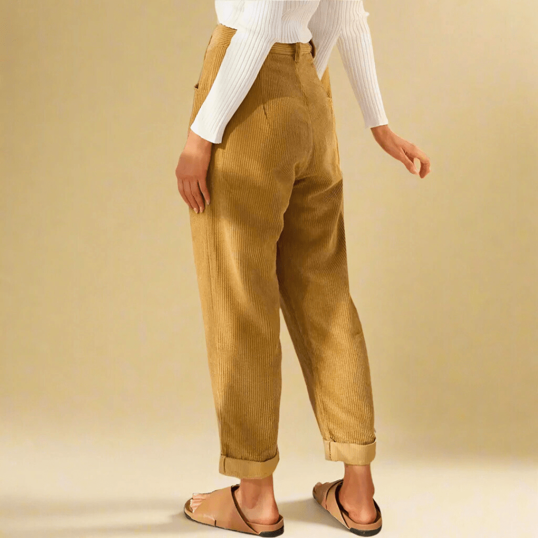 Amara Cord Pants - Soliqlo
