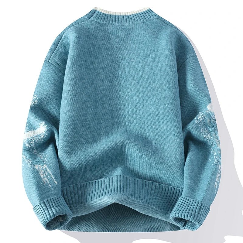 Autumn Edge | Autumn High Street Trendy Ripped Knit Sweater - Soliqlo