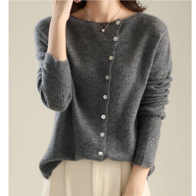 Chic Nest Cardigans | Elegant Button Design - Soliqlo