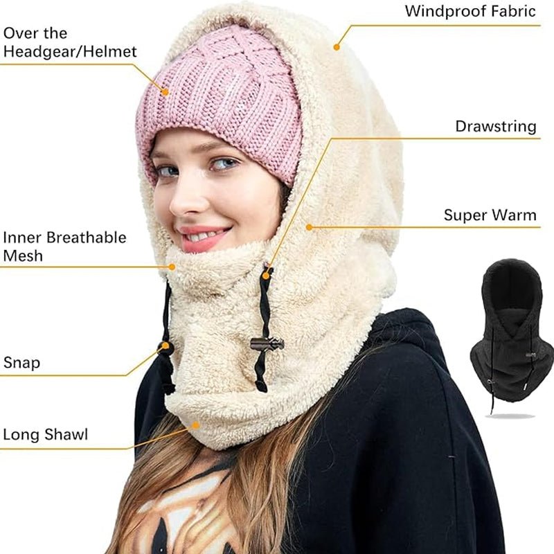 Frost Guard Ski mask with hood - Soliqlo