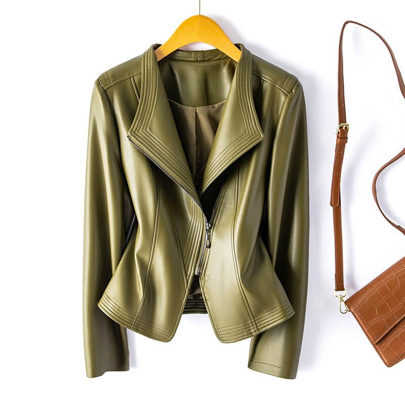Hellena Leather Jacket - Soliqlo