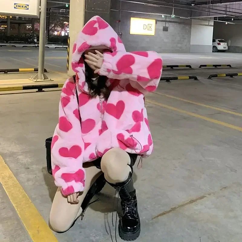 Hiberna Hood | Faux Rabbit Fur Hooded Jacket – Cozy & Trendy AW23 - Soliqlo