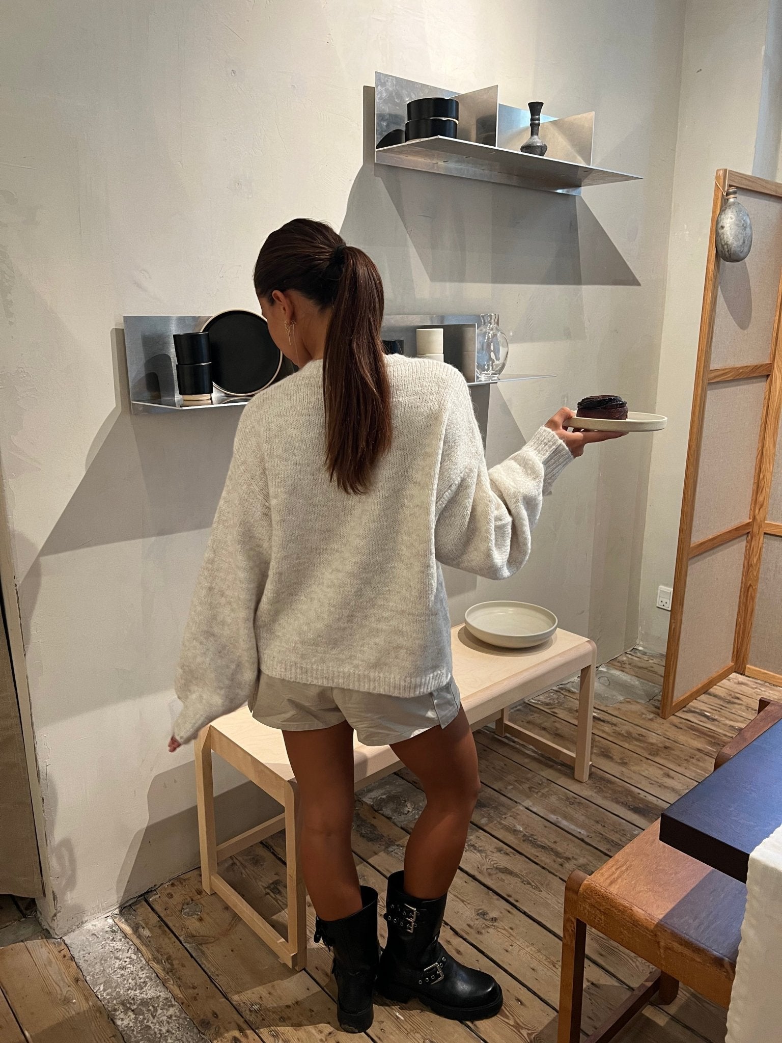 Knit Luxe cardigan with tie details - Soliqlo