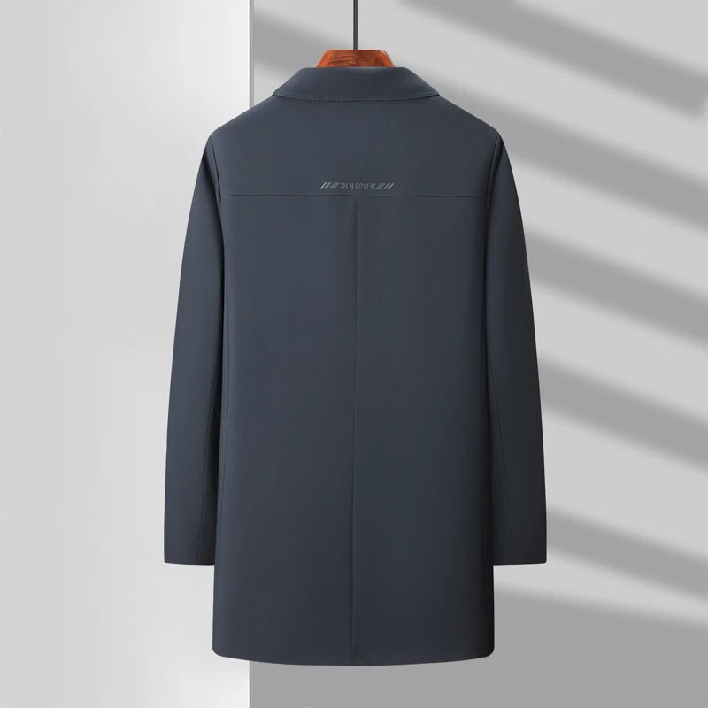 Lapel Edge | High - quality New Trench Coat - Soliqlo