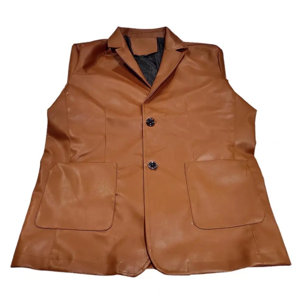 Stryde Leather | 2025 Men's Slim PU Leather Jacket - Soliqlo