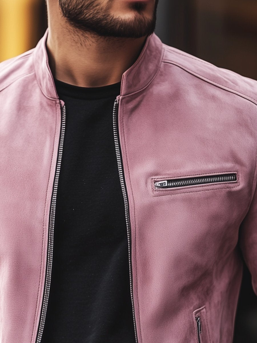 Suede Vogue Multi - pocket Suede Jacket - Soliqlo