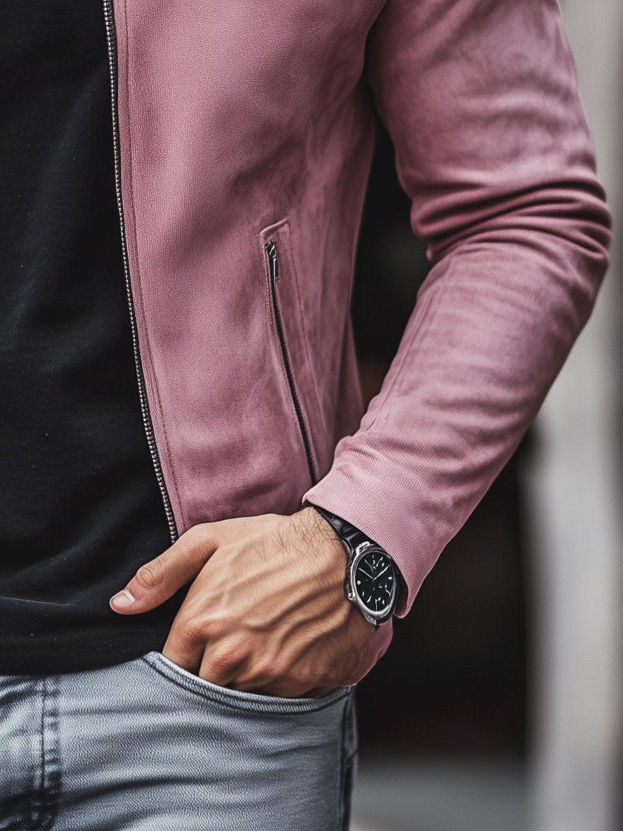 Suede Vogue Multi - pocket Suede Jacket - Soliqlo