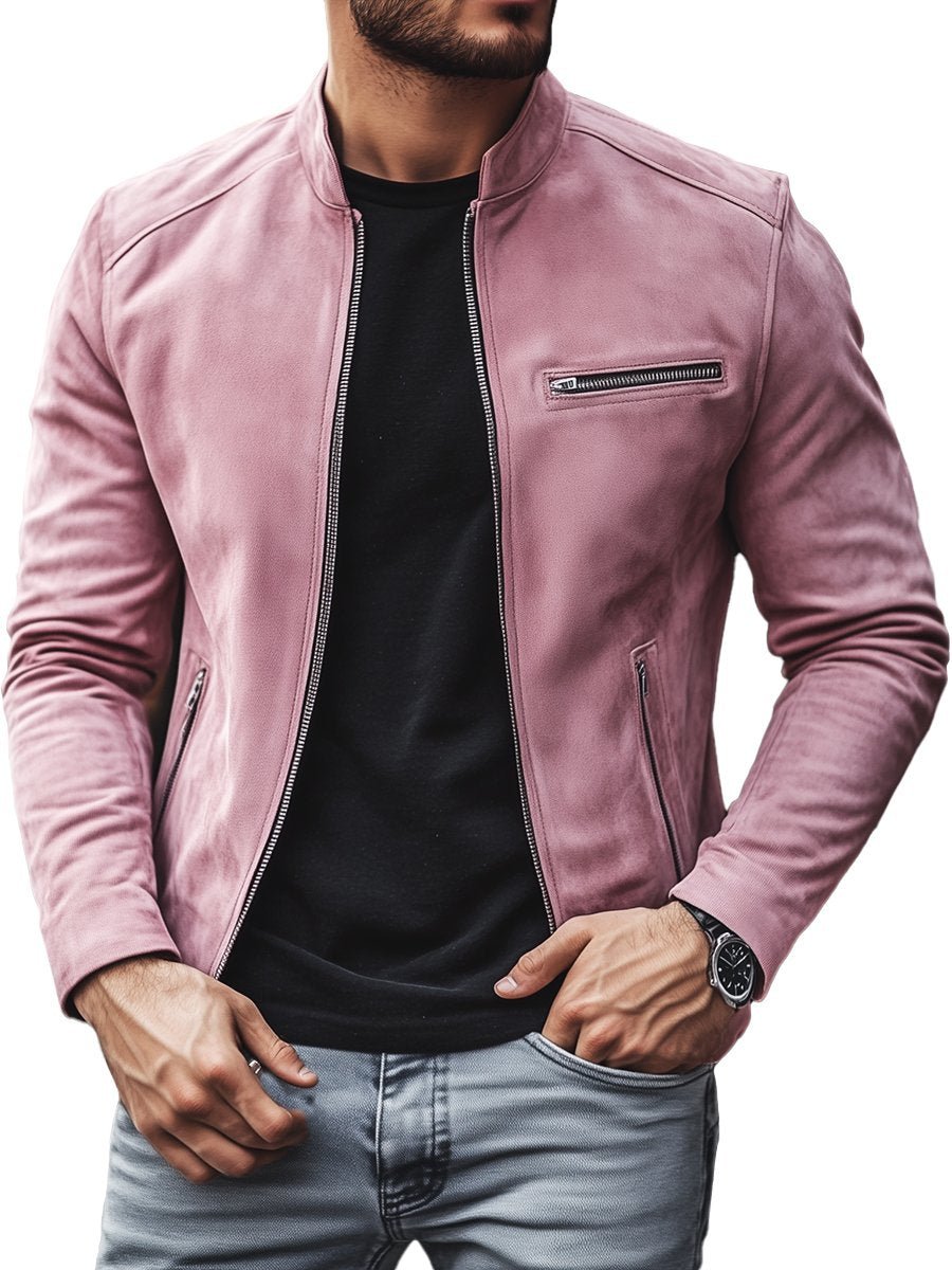 Suede Vogue Multi - pocket Suede Jacket - Soliqlo