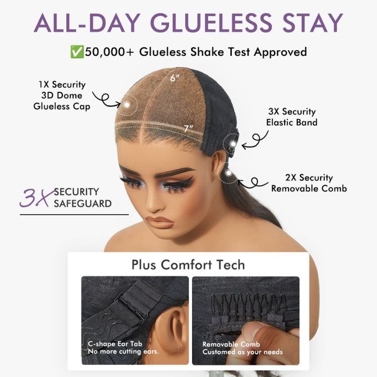 Wig Whisper | Human Hair Wig Pre - Cut Lace - Soliqlo